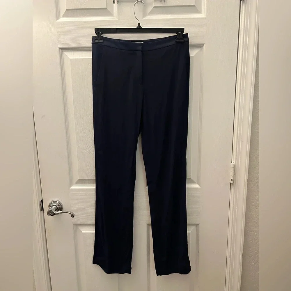 ! SANDRO WOMENS PANTS navy blue size 38 - Picture 2 of 5